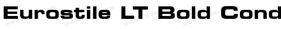 Eurostile LT Bold Condensed字体转换